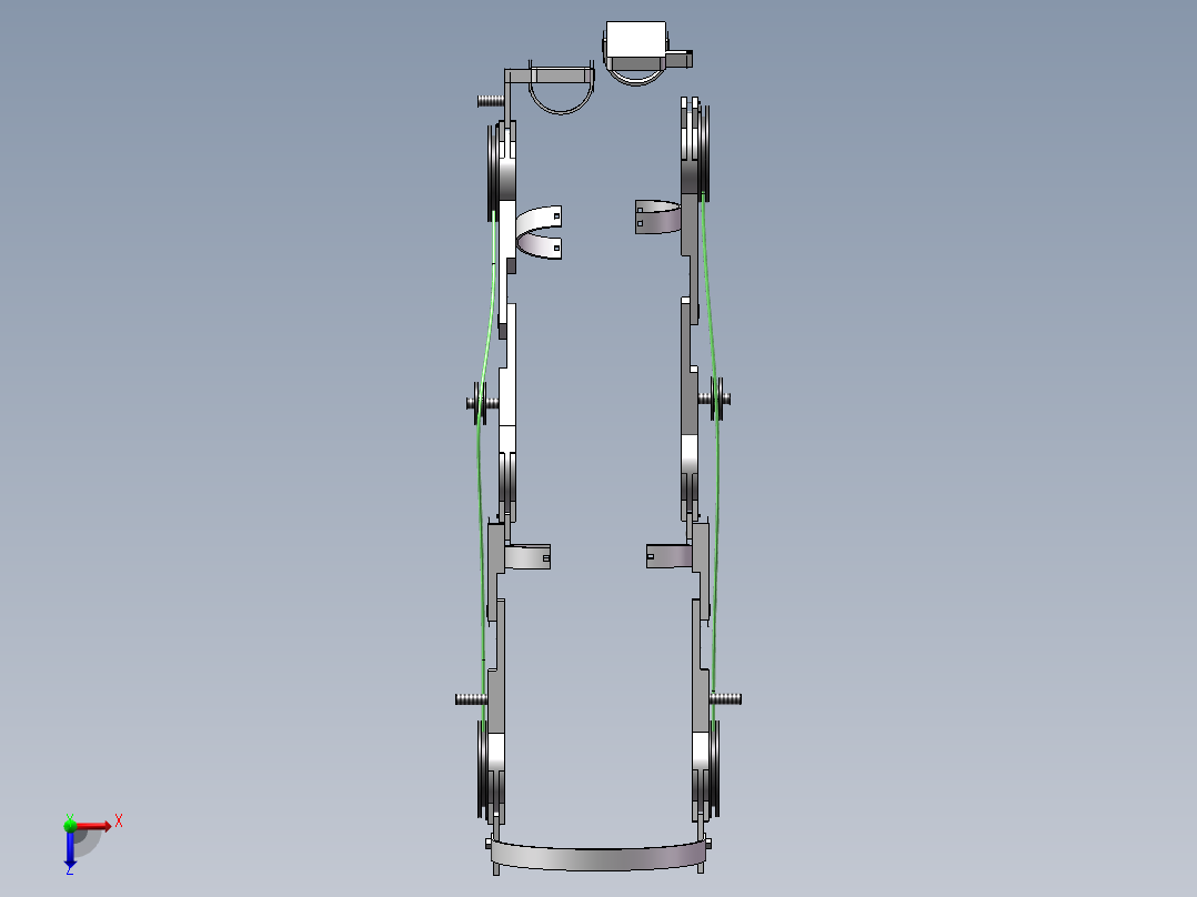 三维SW原件俯视图