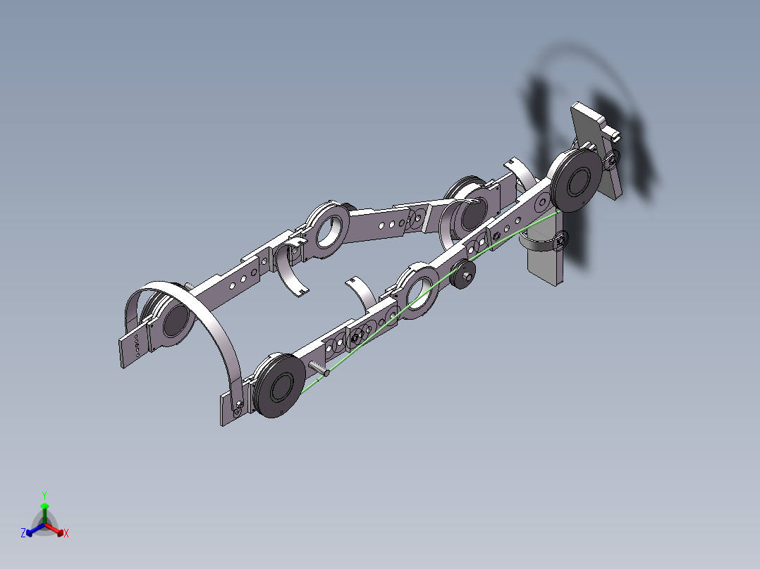 三维SW原件正等轴测图