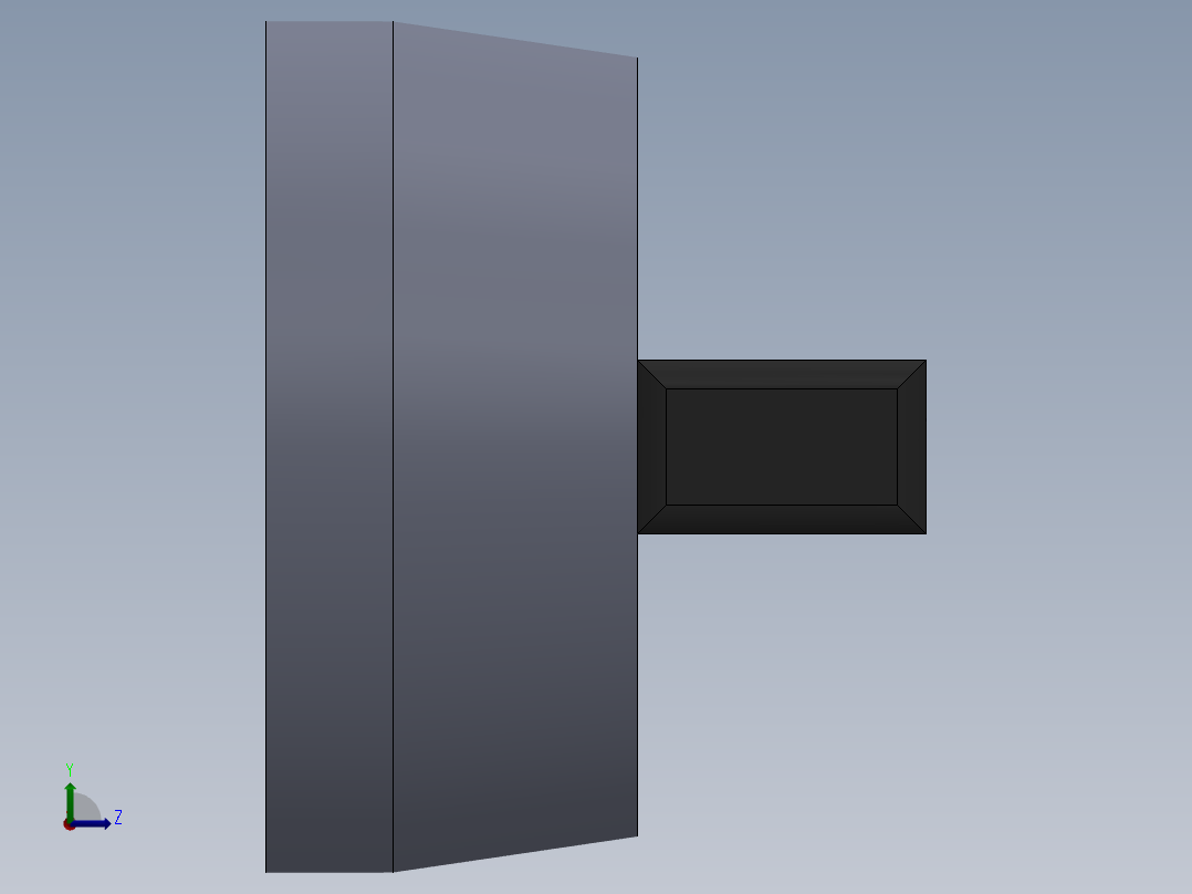 OP50-手自切换按钮-WCQ左视图
