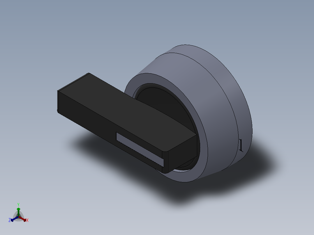 OP50-手自切换按钮-WCQ正等轴测图