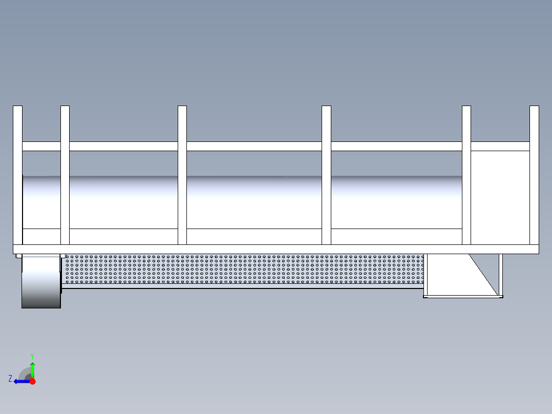 B2004014-鱼清洗机分离鱼鳞鱼皮右视图