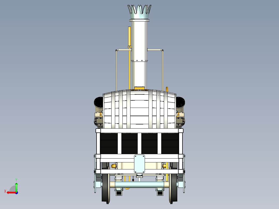 A3003596-蒸汽机车后视图