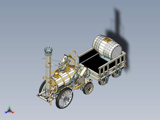 A3003596-蒸汽机车正等轴测缩略图