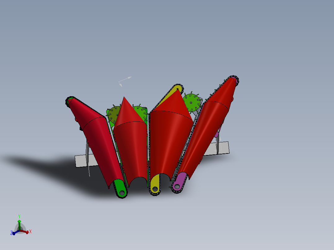 玉米秸秆保留型收割榨汁机的收割系统设计说明书及全套图纸