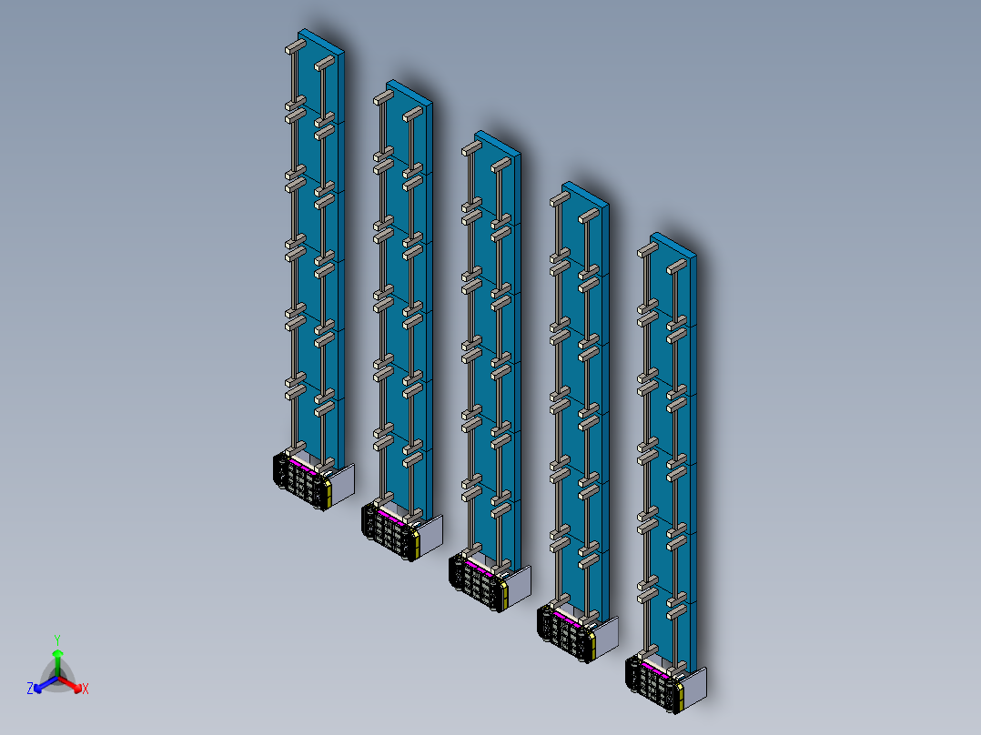可升降的滚筒运输AGV模拟