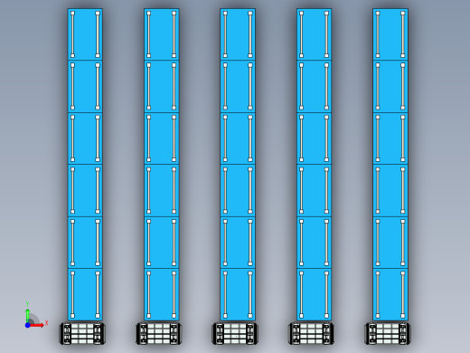 可升降的滚筒运输AGV模拟前视缩略图