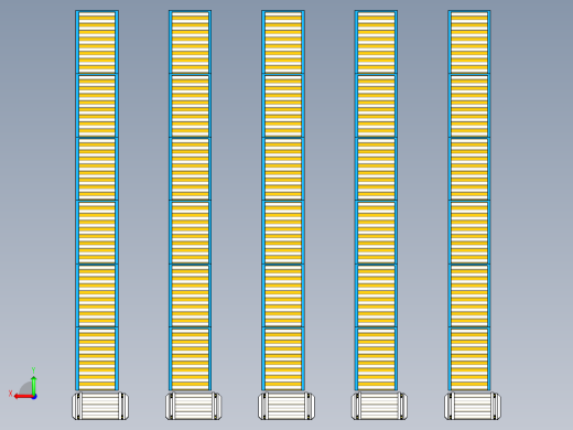 可升降的滚筒运输AGV模拟右视缩略图