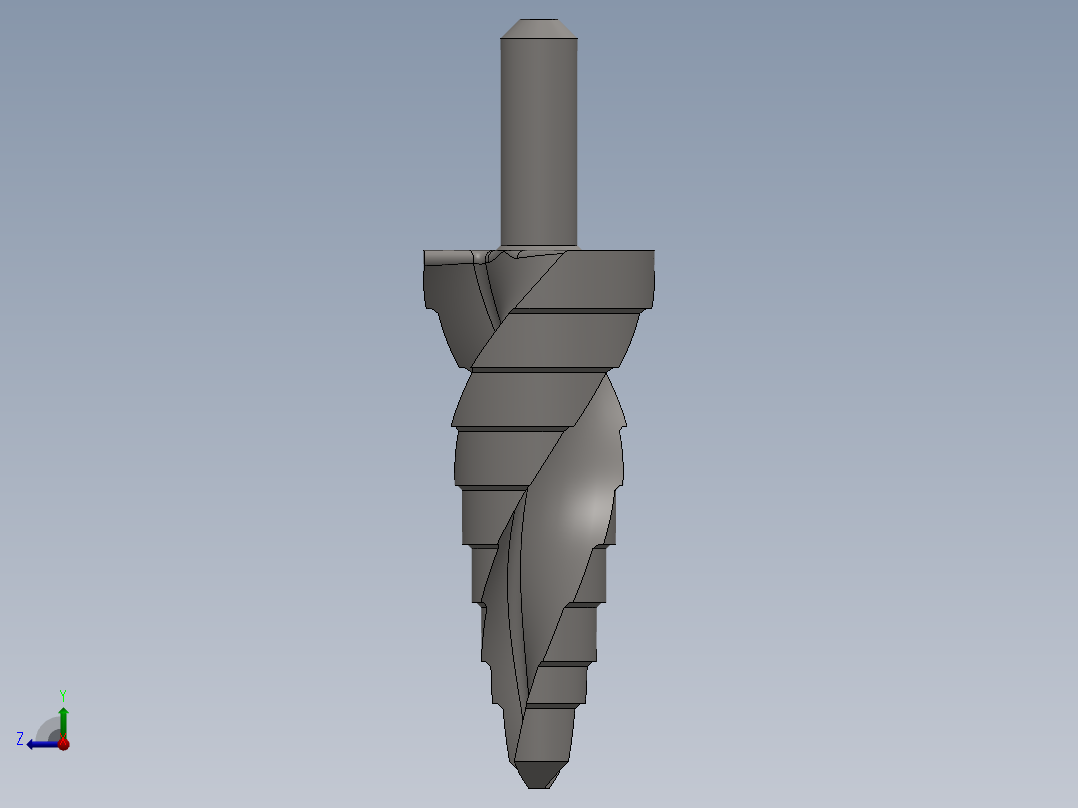 阶梯钻头右视图