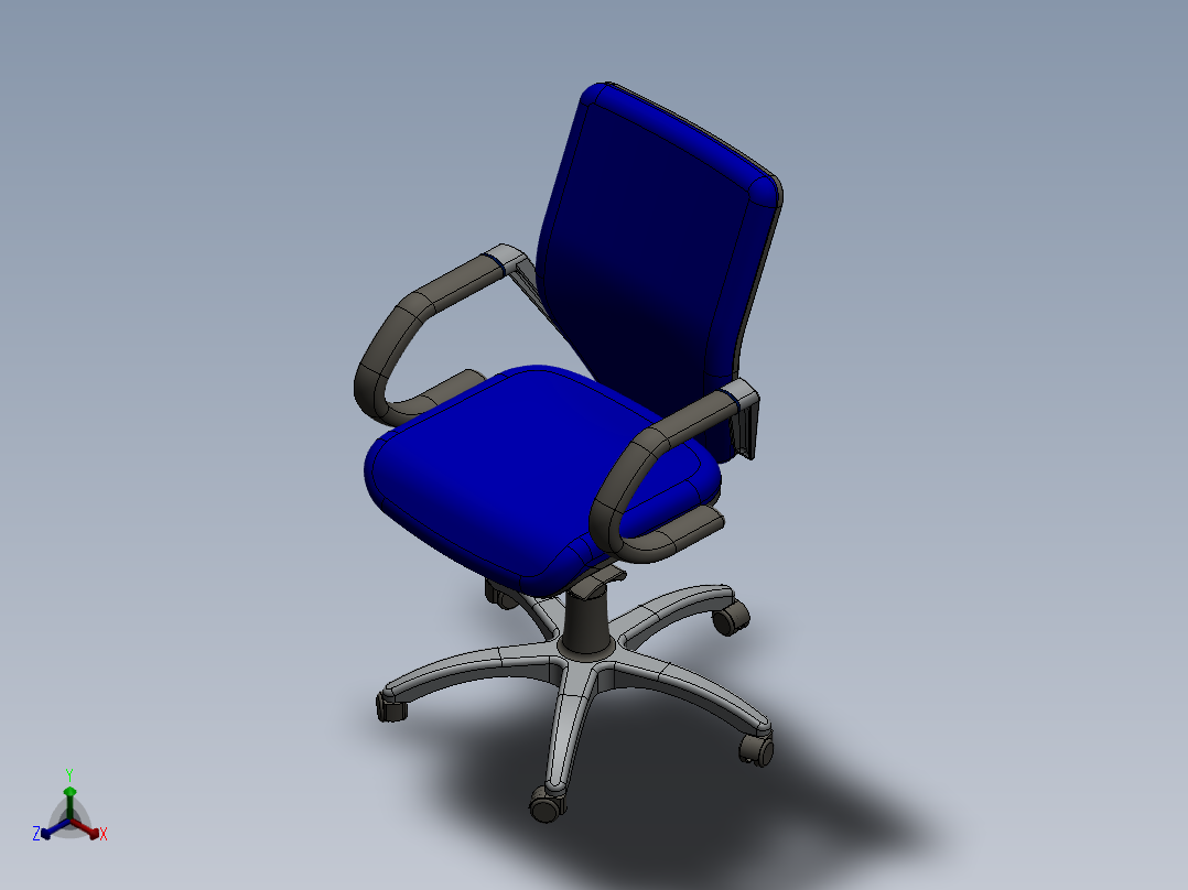 椅子、凳子(39)正等轴测图