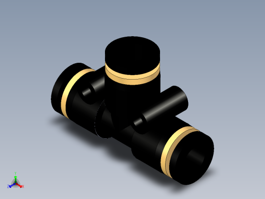 B3004351-三通气管快速接头