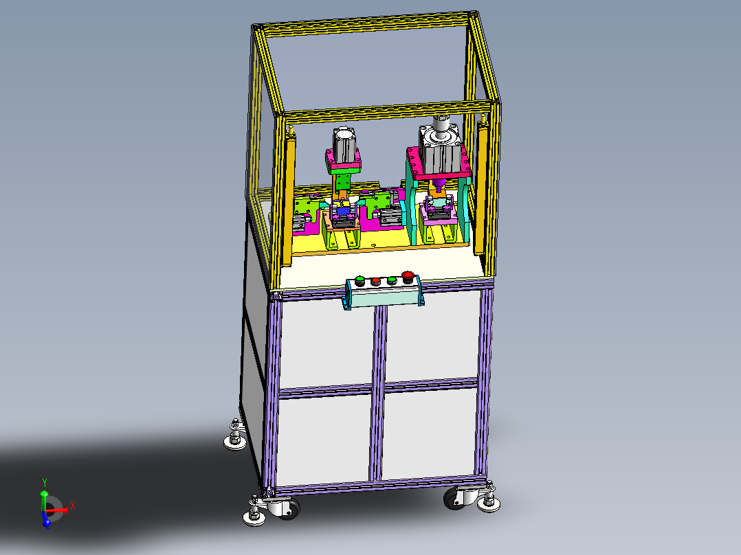 碳刷架铜角整形机