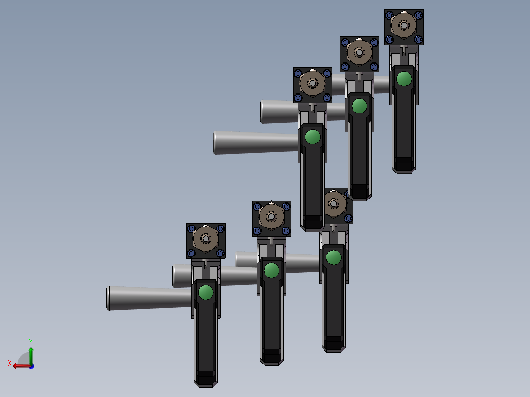 6款Duroloc7-Loc 4.6压接装置具模型后视图