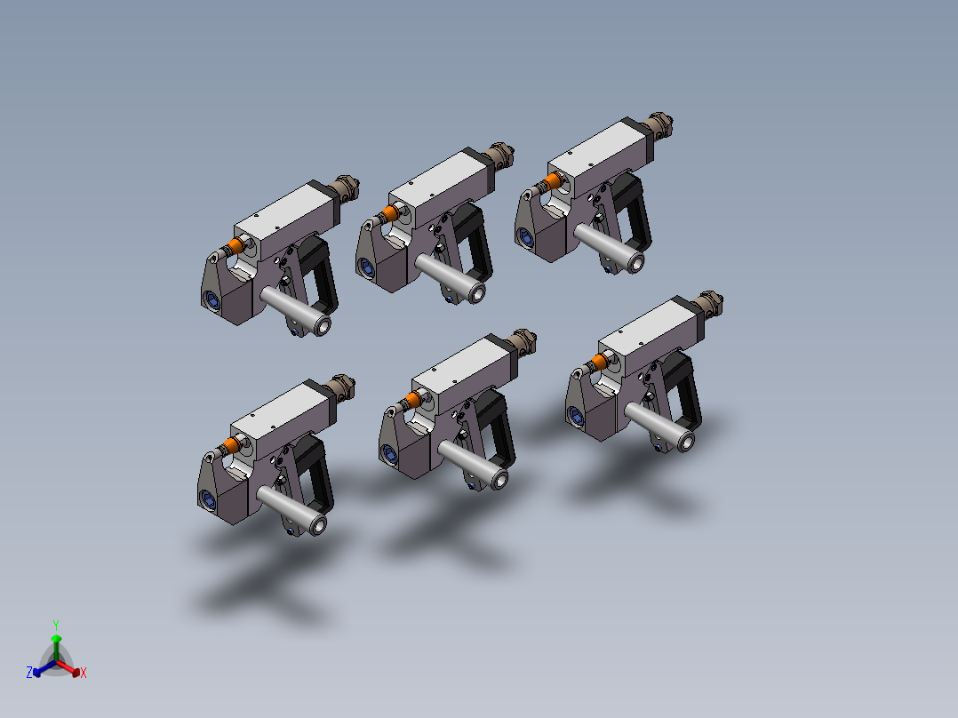 6款Duroloc7-Loc 4.6压接装置具模型正等轴测图