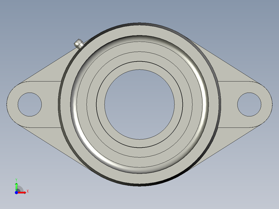 GBT7810-1995带菱形座轴承UCFLU210前视图