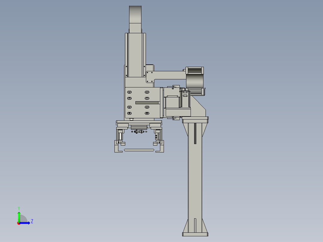 夹具电芯上料组件0左视图