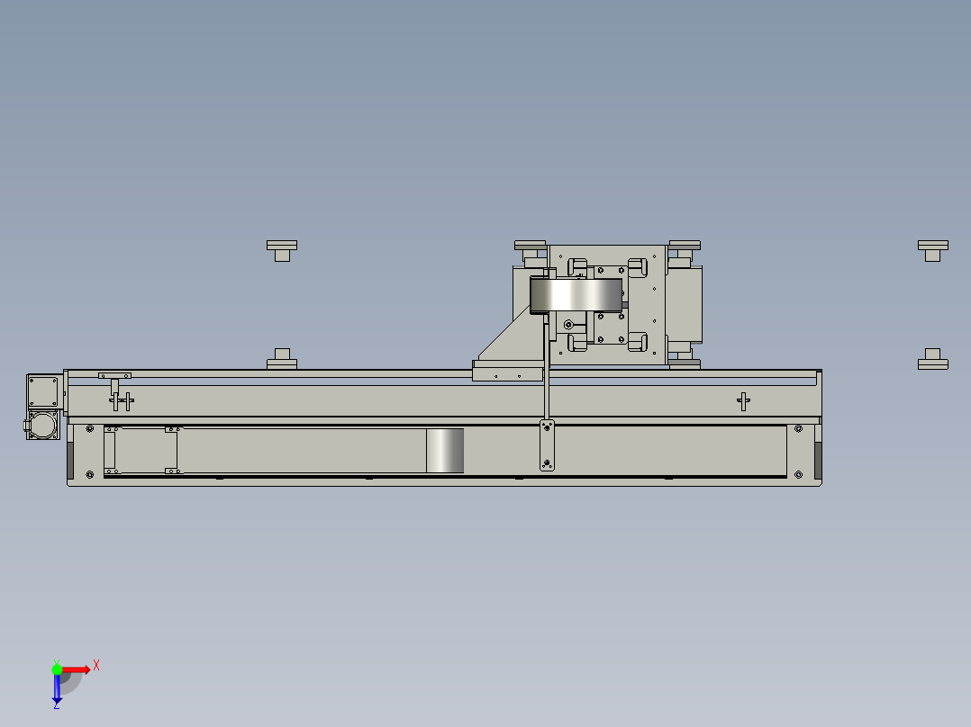夹具电芯上料组件0俯视图