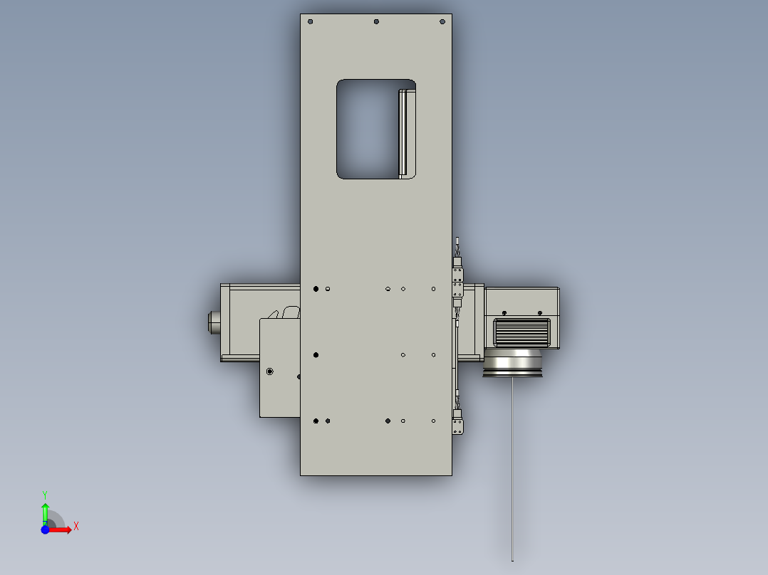 激光打码机构A403前视图