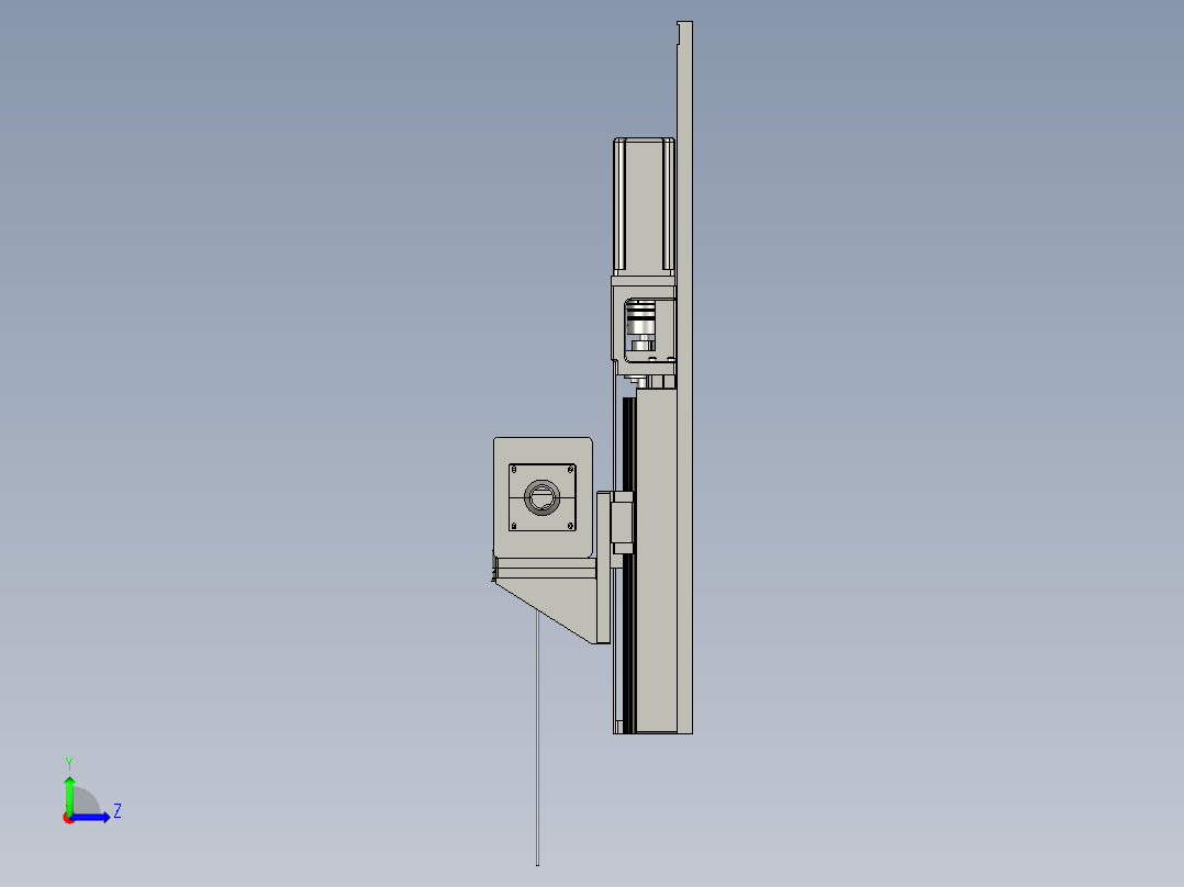 激光打码机构A403左视图