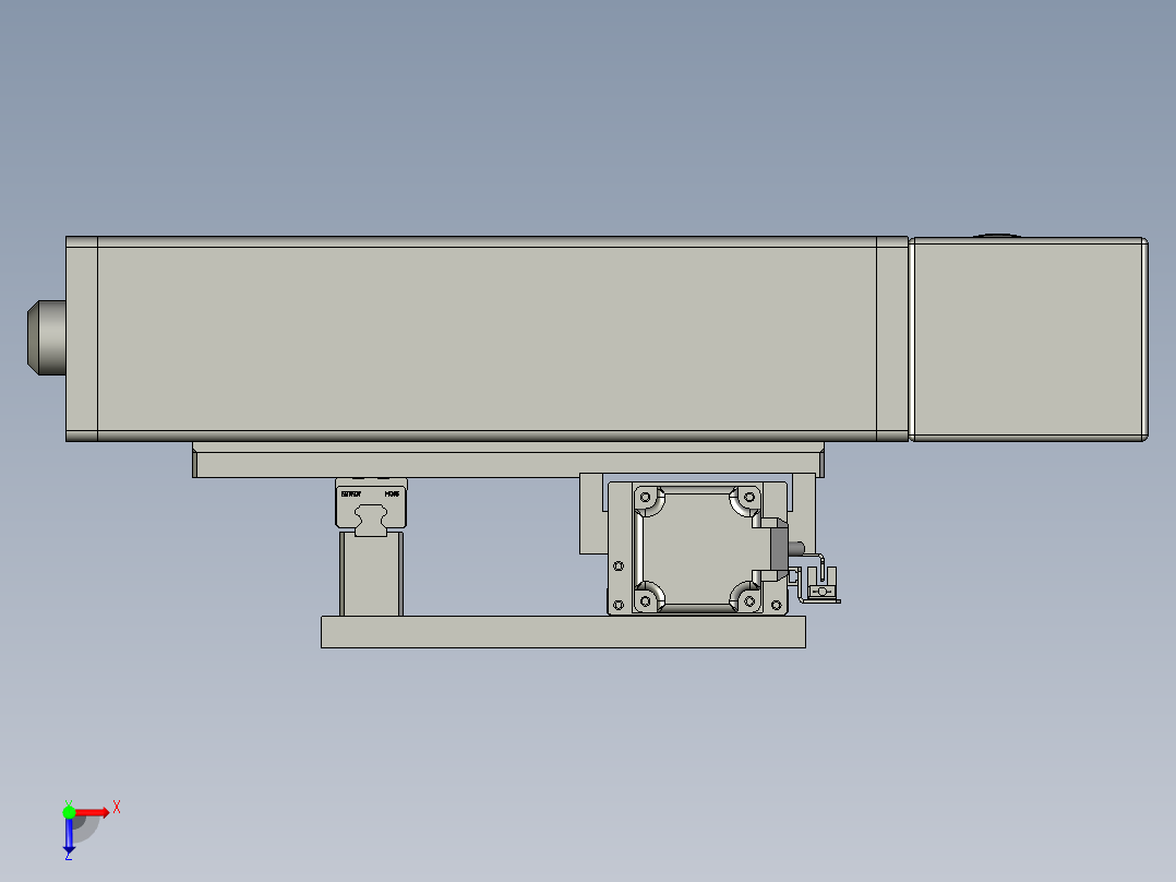 激光打码机构A403俯视图