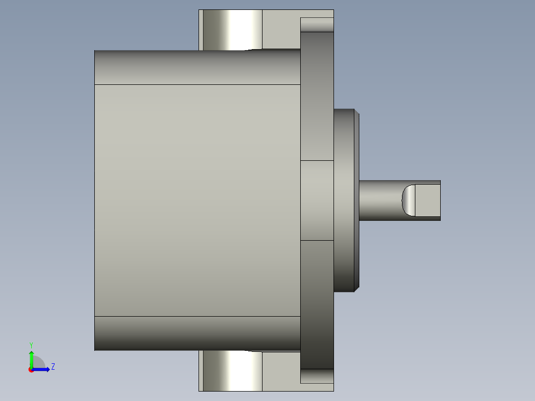 摆线泵SBRB-3南京贝奇尔左视图