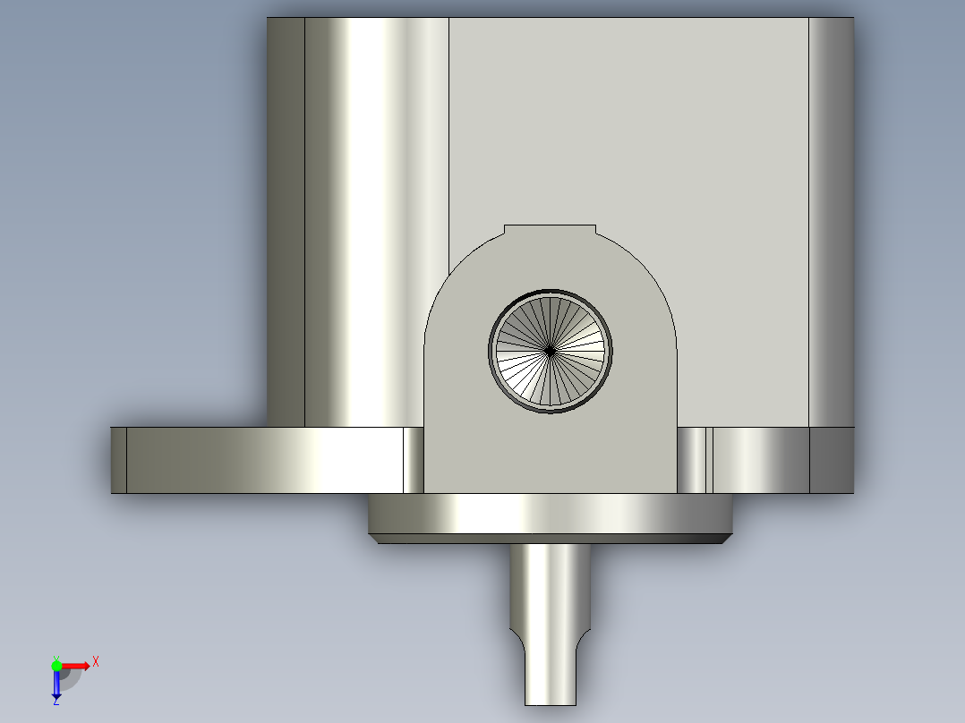 摆线泵SBRB-3南京贝奇尔俯视图