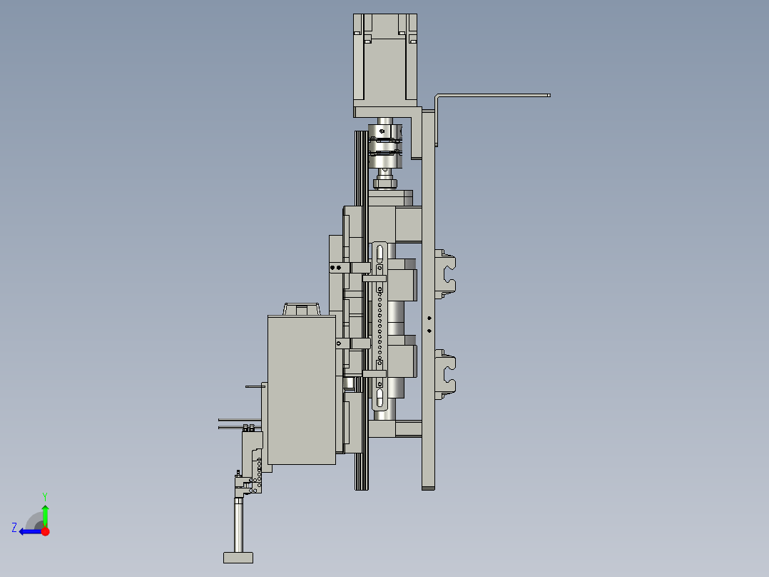 高节拍快速换型的变距抓手右视图