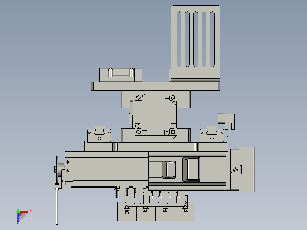 高节拍快速换型的变距抓手俯视图