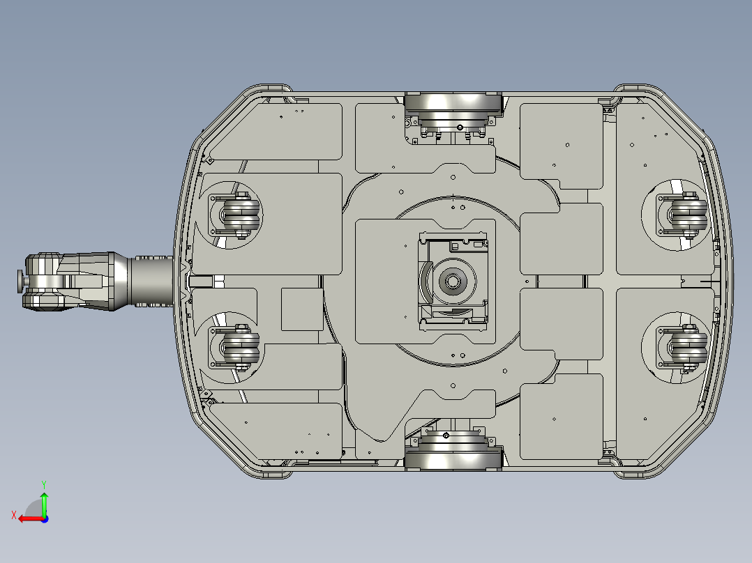 AGV机器人后视图