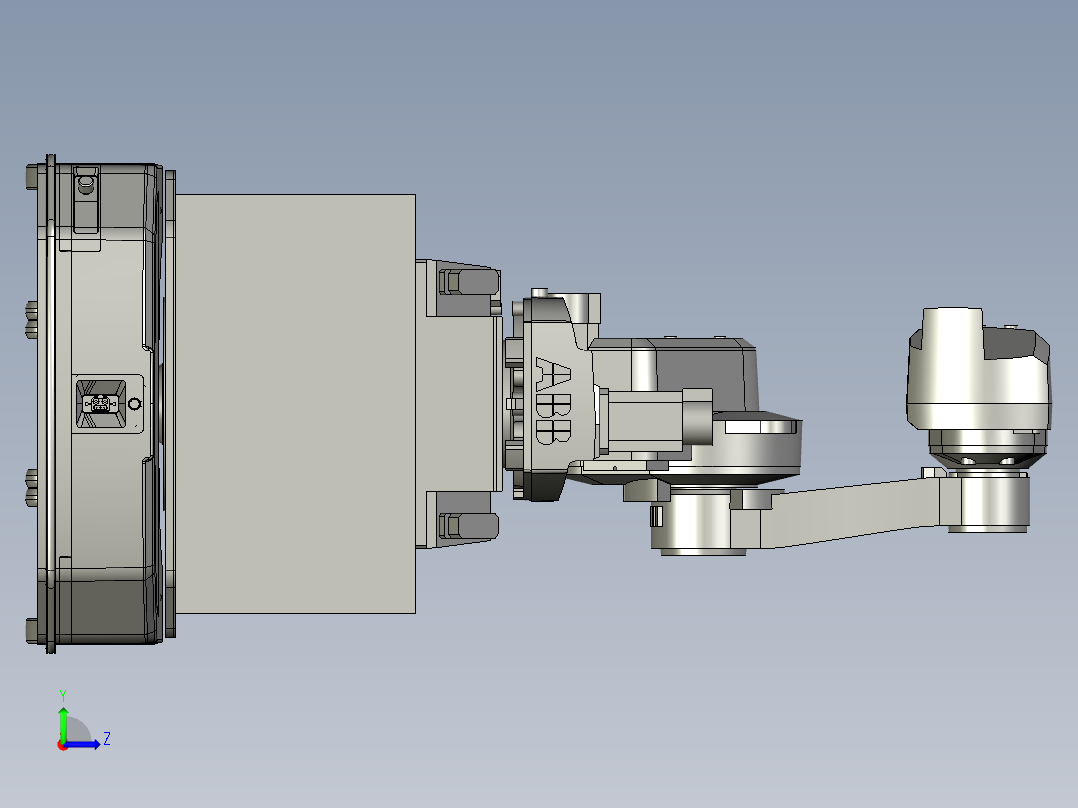 AGV机器人左视图