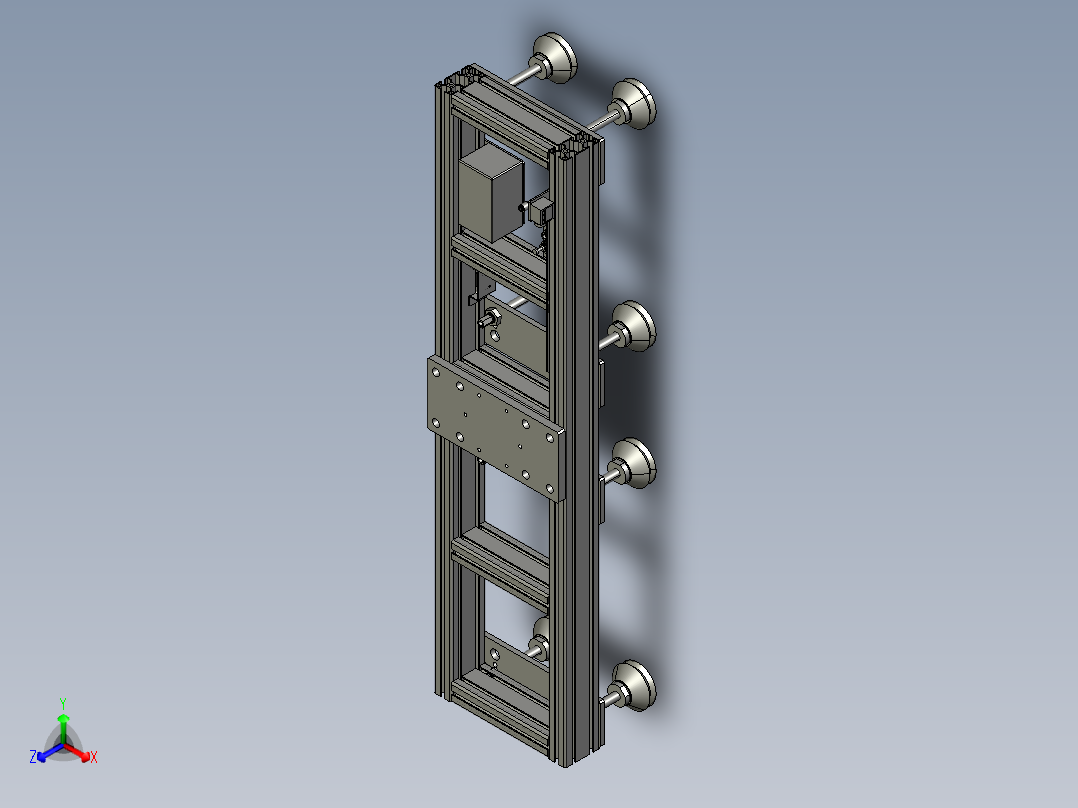 new涂胶机器人抓手正等轴测图
