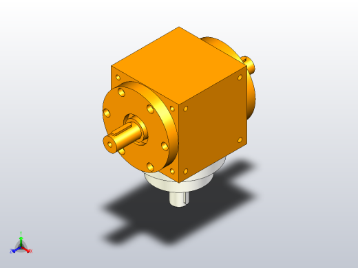 110型精密转向器，换向器PW110-A1-B2正等轴测缩略图