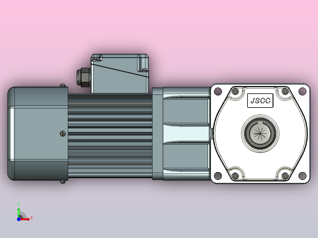 JSCC变频减速电机 f250rc-L前视图