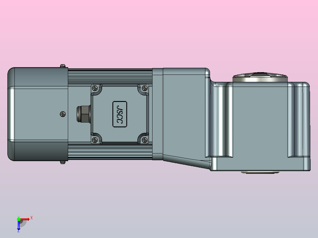 JSCC变频减速电机 f250rc-L俯视图