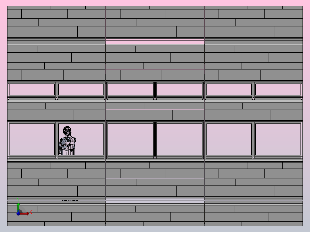 大学建筑主视图