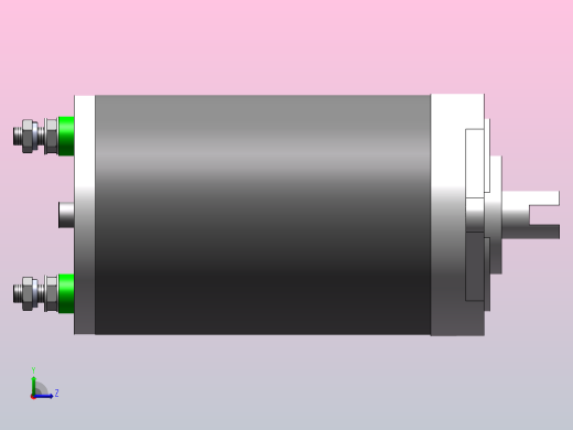 12V-0.8KW 直流电机-液压泵左视缩略图