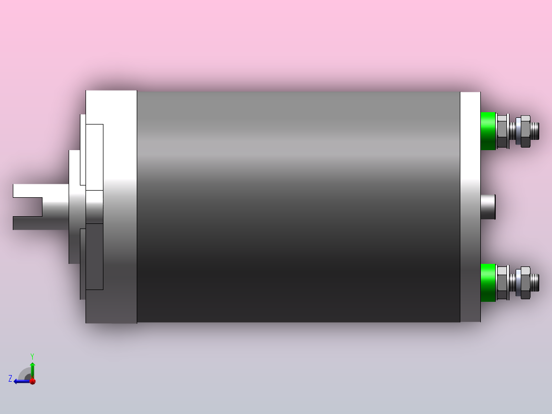 12V-0.8KW 直流电机-液压泵右视图
