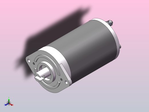 12V-0.8KW 直流电机-液压泵正等轴测缩略图