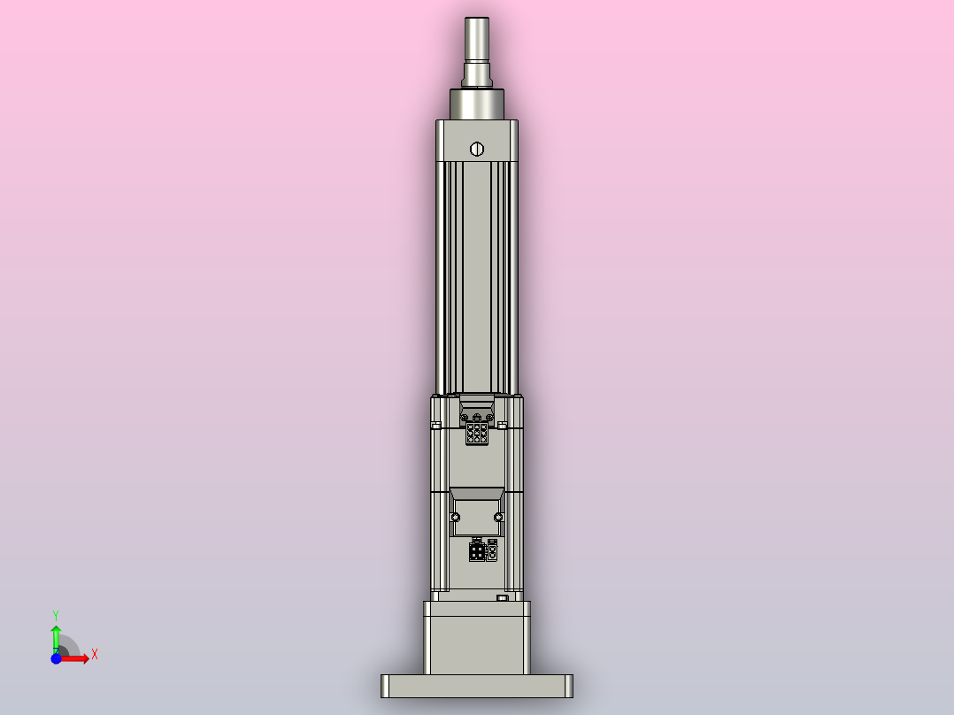 轻载电动缸TPA-ESR40-1210C-L150-MR-FB-W-P40-C3前视图