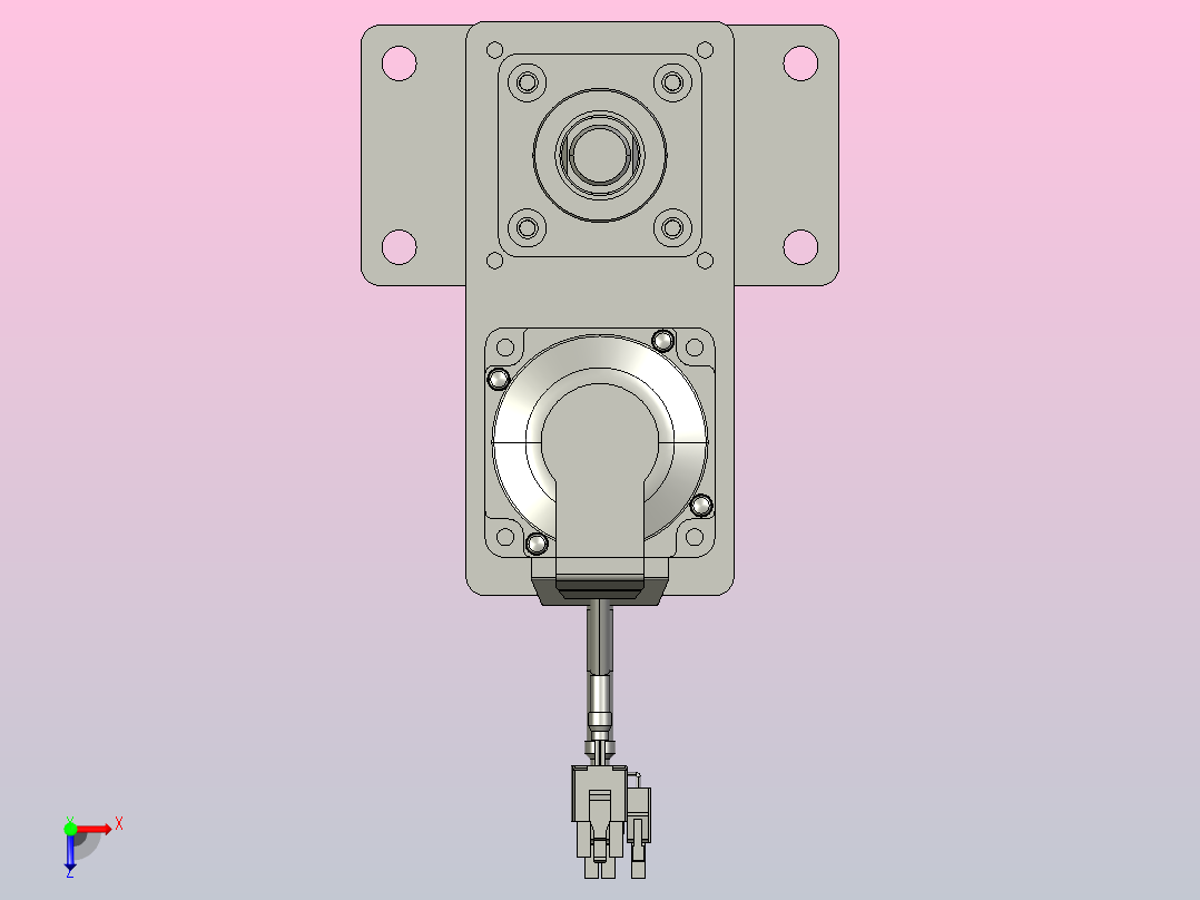 轻载电动缸TPA-ESR40-1210C-L150-MR-FB-W-P40-C3俯视图