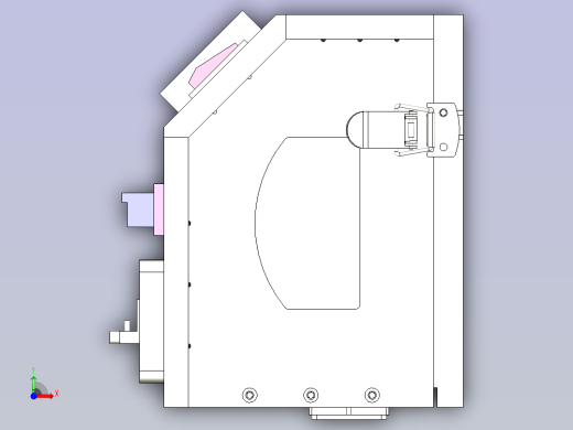 交流充电枪微动开关测试治具3D图纸前视缩略图