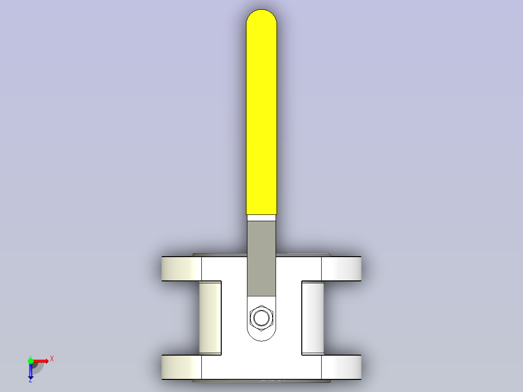 超短型球阀[1.6-DN80超短型球阀]俯视图