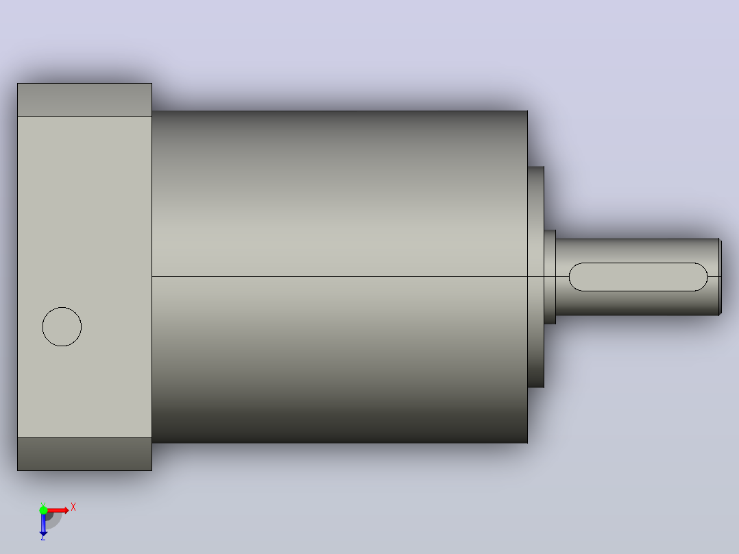 间隙减速器gearbox_gbx060008k_gbk_060_070_2_f俯视图