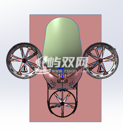 无人机带座三翼缩略图