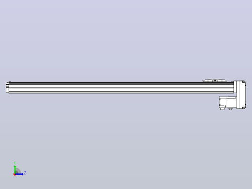 滚珠丝杠直线轴内置导轨TPA-GCR-40-1210C-L700-MP-M10-N3左视缩略图