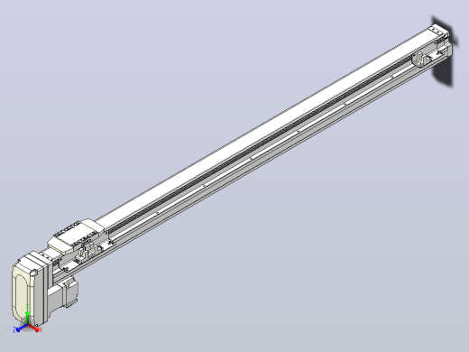 滚珠丝杠直线轴内置导轨TPA-GCR-40-1210C-L700-MP-M10-N3正等轴测缩略图
