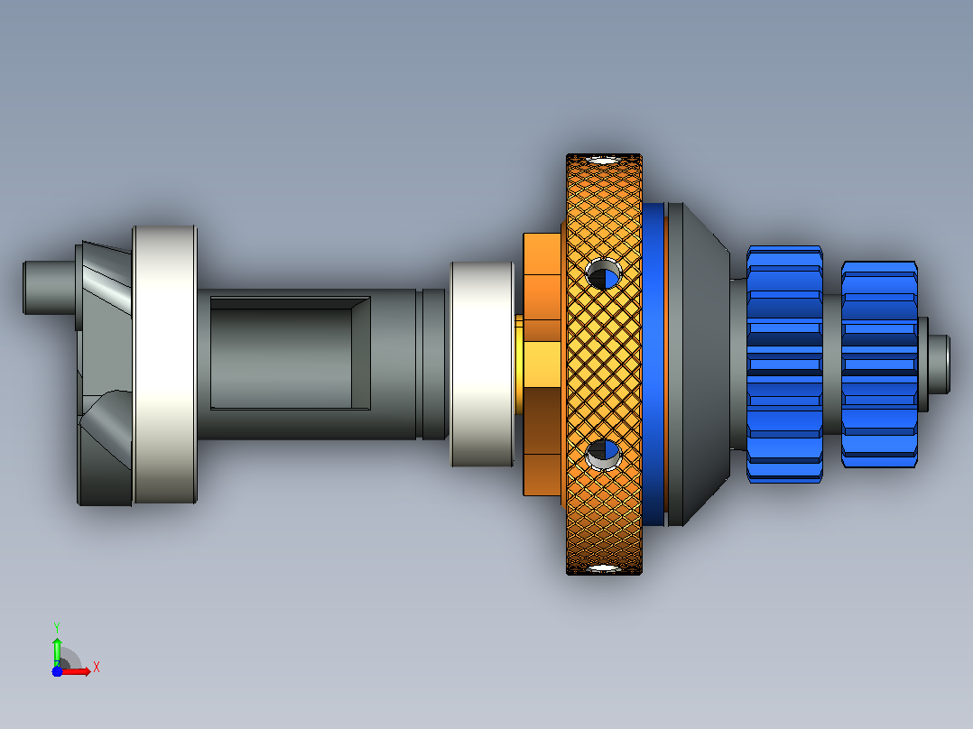 无线电遥控汽车模型，离心离合器。比例1-8前视图