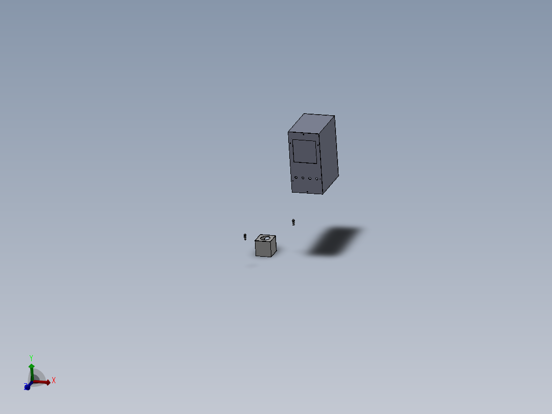 机架3D模型主视图