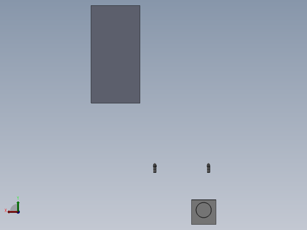 机架3D模型后视图