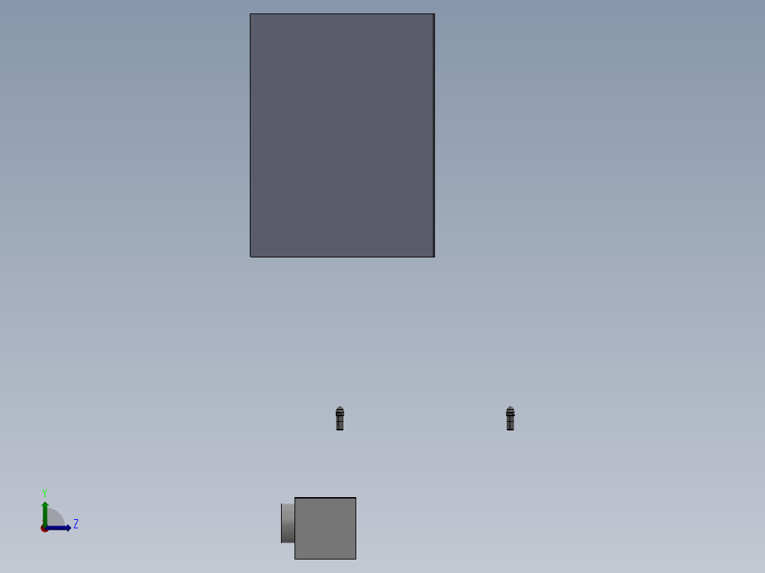 机架3D模型左视图