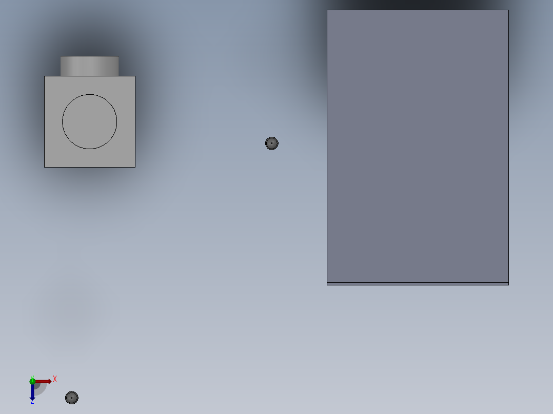 机架3D模型俯视图